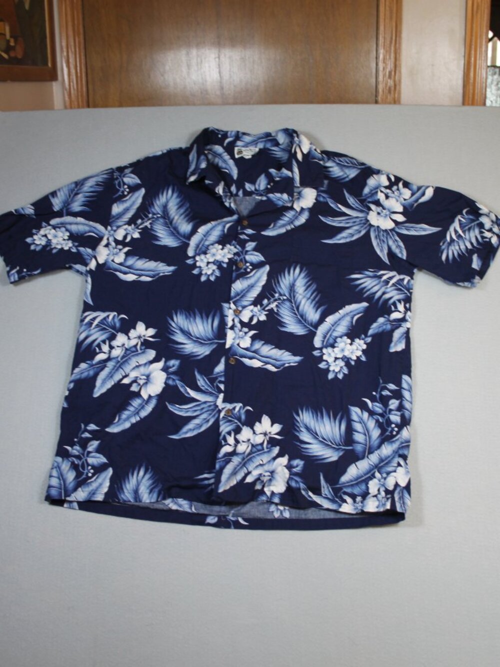 Vintage Aloha Republic Hawaiian Flowers Shirt Men's 2XL Made in USA